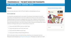 Desktop Screenshot of pokermods.eu